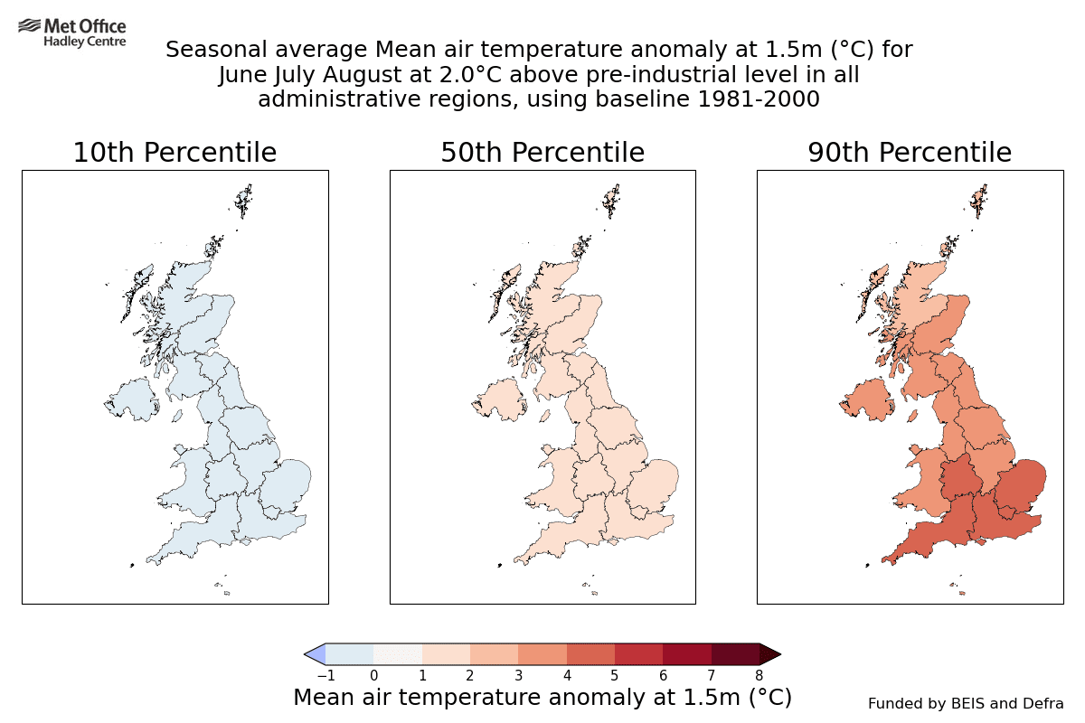 Overheating in the UK – where will the hottest regions be?